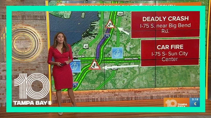 Deadly crash shuts down southbound lanes of I-75 in Hillsborough County