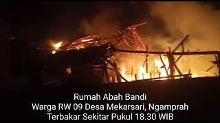 Aksi Gotong Royong Warga Berhasil Memadamkan Kebakaran Di Kampung Bantar Gedang