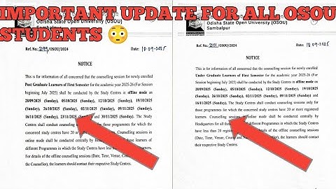 IMPORTANT UPDATE FOR ALL OSOU STUDENTS || START ହେଲା OFFILINE STUDY CENTRE CLASS 😊👍