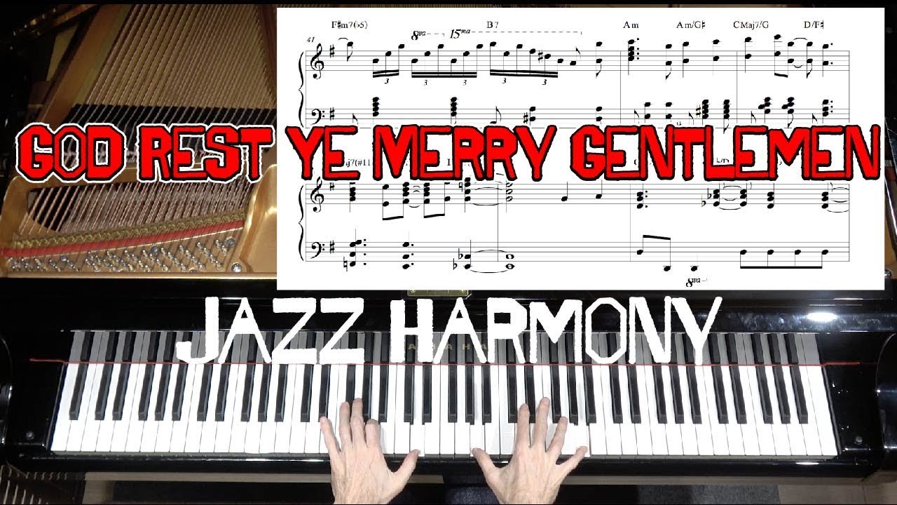 God Rest Ye Merry Gentlemen Jazz Piano Arrangement with Sheet Music