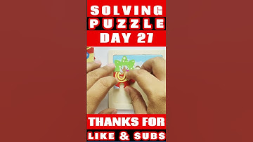 Solving #puzzle day 27