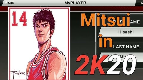 HOW TO CREATE HISASHI MITSUI IN NBA 2K20