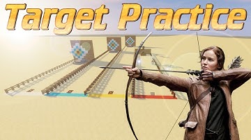 Minecraft: How to make an Archery Range in Minecraft with Hit Indicator | Archery Practice Tutorial