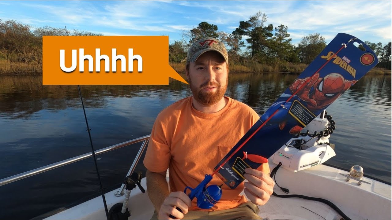 Catching Fish on a Spiderman Rod?? - Walmart Fishing Challenge