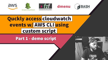 Access Cloudwatch Events w/ AWS CLI  & bash script