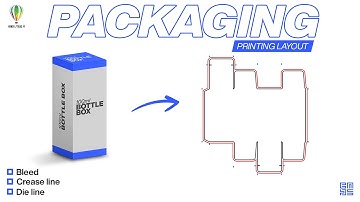 Bottle Box Packaging Printing Layout and Die line in Corel Draw HINDI / हिंदी में