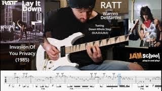 RATT Lay It Down Warren DeMartini Guitar Solo With TAB