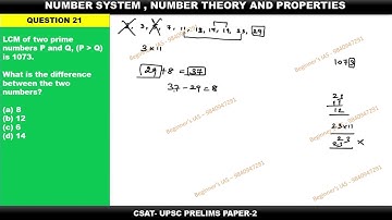 LCM of two prime numbers P and Q, P greater than Q is 1073.Difference between the two numbers?