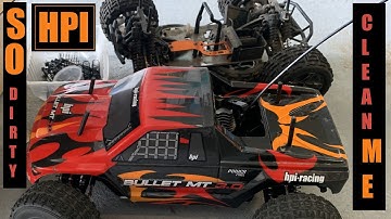 HPI Bullet MT G3.0 RESTORE NITRO RC Part 1 of 3 - Teardown & Clean. EP11.1