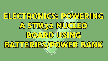 Electronics: Powering a STM32 Nucleo board using batteries/power bank