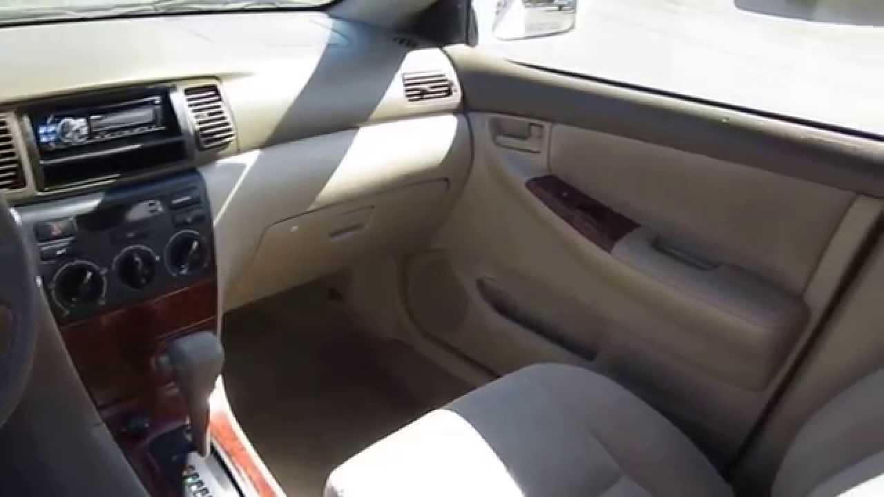 2004 Toyota Corolla Super White Stock 30929bl Interior