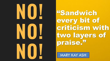 How to Criticize And Not Be Hated For It | Effective Feedback Model