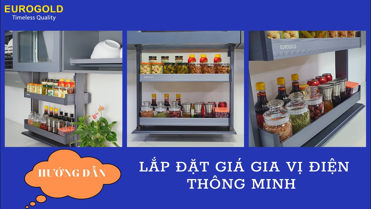Hướng dẫn cách lắp đặt giá gia vị điện - YouTube
