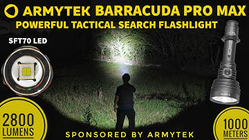 2025 Armytek Barracuda Pro Max Review & Beamshots Comparison Against Convoy L21A SFT-90 & L21B SFT40