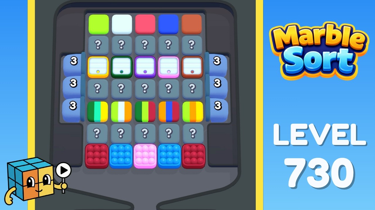 Marble Sort Level 730 (Very Hard) Walkthrough Solution - YouTube