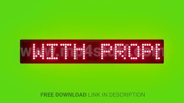 Handle Chemicals With Proper Safety Gear Scrolling Red Dot Matrix LED Text Animation on Green Screen