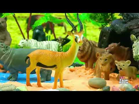 Wild Animal Figurines - Learn Animal Names 
