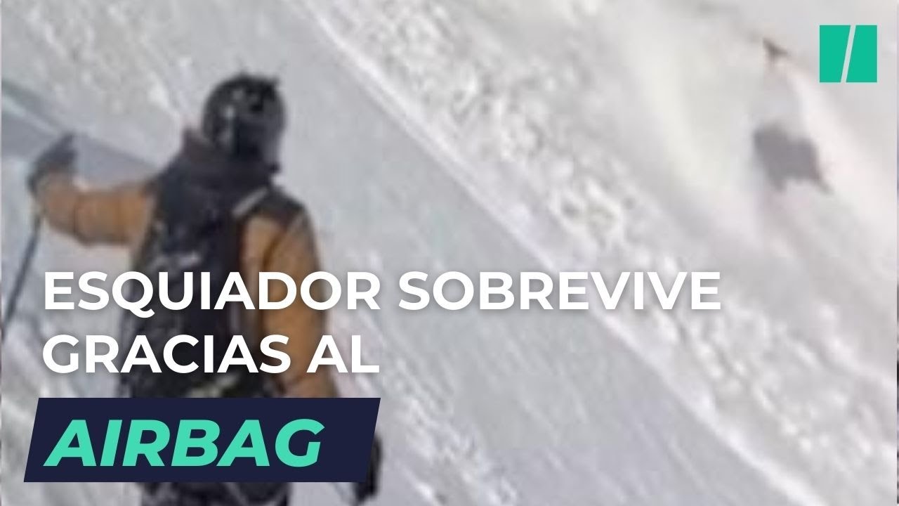Un ESQUIADOR es ARRASTRADO por una avalancha en Mont-Blanc y SOBREVIVE ...