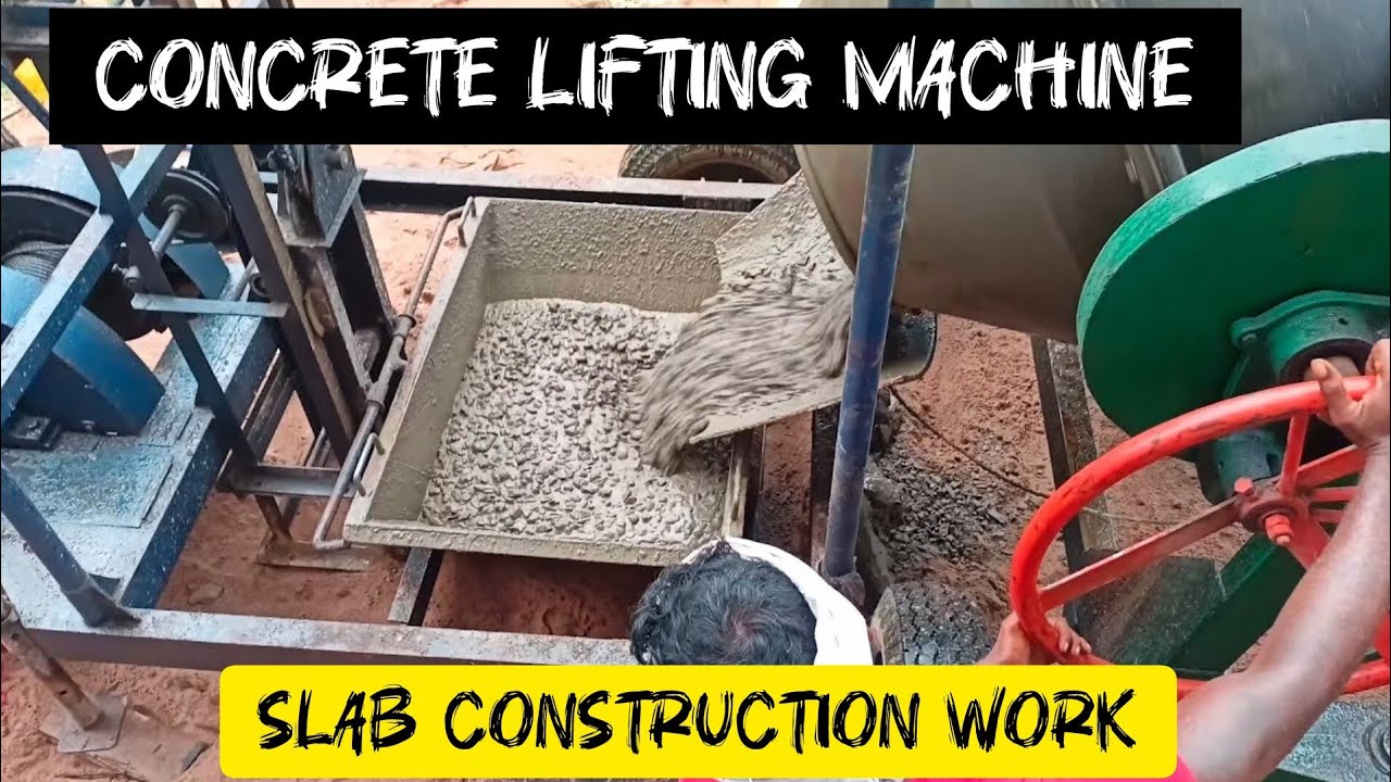 Village Slab work with Concrete lifting machine - part 2 - YouTube