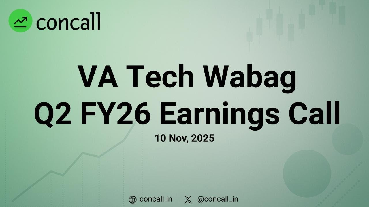 VA Tech Wabag Q2 FY26 Earnings Conference Call | Concall.in