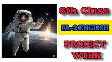 6th Class 💯ENGLISH FA-2 Project Work 2025-2026 | 6th 💯FA-2 ENGLISH Project Work | ENGLISH Project📜🗞️
