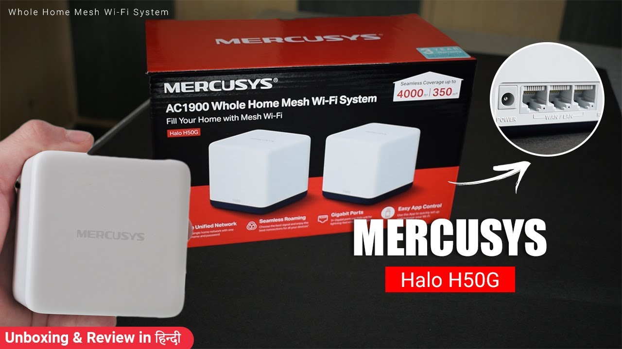 Mercusys Halo 50G access point AC1900 Mesh Wi-Fi System (2-pack)