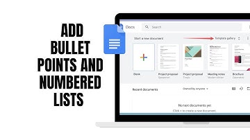 How to Add Bullet Points and Numbered Lists in Google Docs