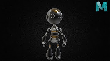 Maya 3D Robot Modeling  Tutorial | SpeedArt 15