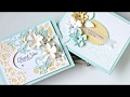 Layered die cuts  and winkled paper  flowers ( card making)