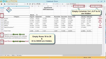 Exolution - Auto Hide Empty Rows & Columns