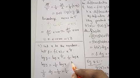 TN 12th Exercise 8.1 Sum 7  Ch 8 Differentials & Partial Derivatives