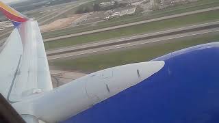 Southwest airlines flight 3787 737-800 takeoff Atlanta airport. with my tablet. #n8647a