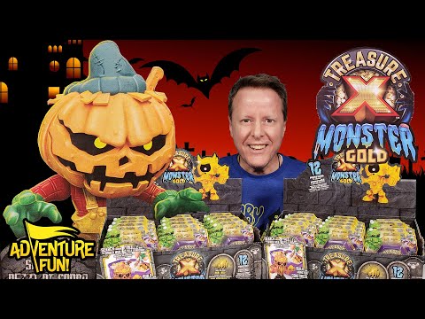 Treasure X Monster Gold Minis Halloween Monster Action Figures Adventure Fun Toy Review!