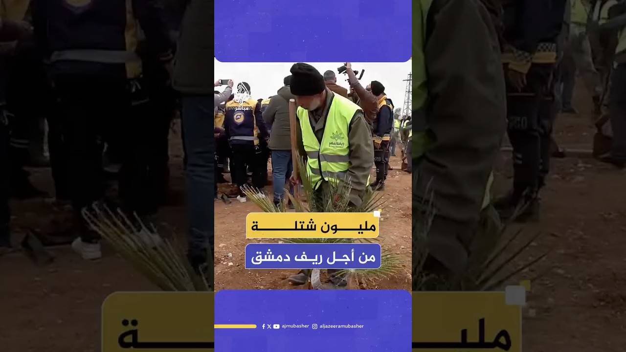 ريفنا أخضر.. حملة جديدة لزراعة مليون شجرة في قرى ريف دمشق