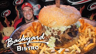 Backyard Bistro Pulled Pork Burger Challenge in Raleigh, North Carolina!!
