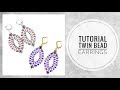 #МК - Овальные серёжки с твином | #Tutorial - Oval earrings with twin