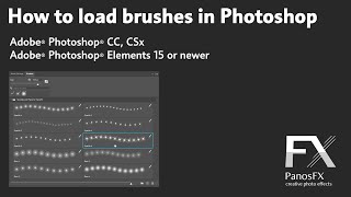 How to import and install brushes in Adobe Photoshop & Photoshop Elements