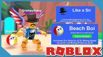 NEW MYTHICAL PET + EXCLUSIVE HAT IN ROBLOX MINING SIMULATOR