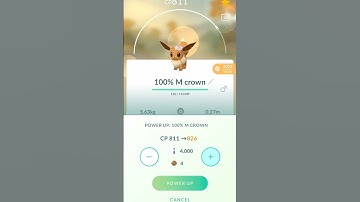 #0133 - 100% Flower Crowned Eevee powered  up to level 50