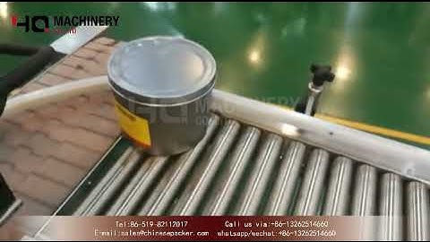 just in time printing labeling machine for can tin|YQ machinery robot print apply labeller