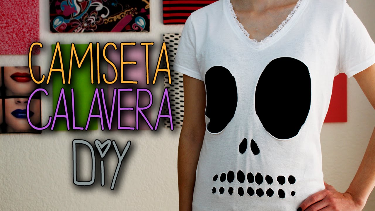 fáciles para Halloween - Listo en Minutos - Camiseta Calavera| Catwalk - YouTube