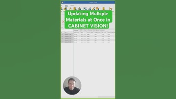 Update Multiple Material Settings Together in CABINET VISION!