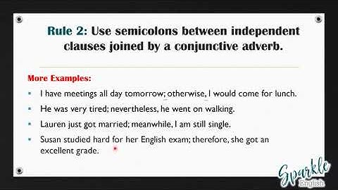 Semicolon Rules: How to Use the Semicolon when Writing in English | Punctuation Essentials | ESL▬▬▬▬
