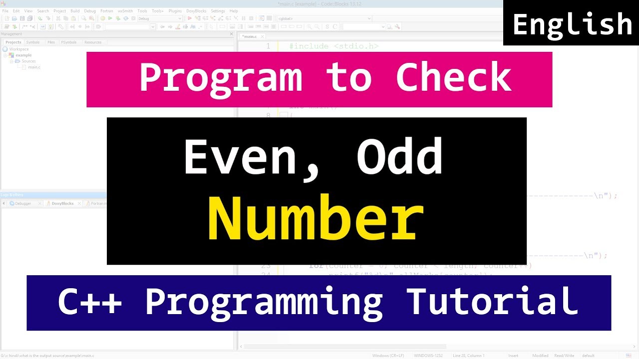 odd number แปลว่า  Update 2022  C++ Even or Odd Number Program | CPP video Tutorial