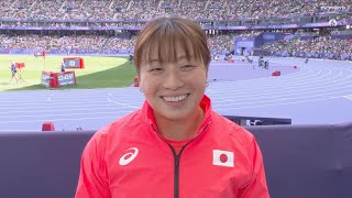 【陸上女子】上田百寧が決勝進出！「素直にうれしいです！」｜パリオリンピック 女子やり投げ予選