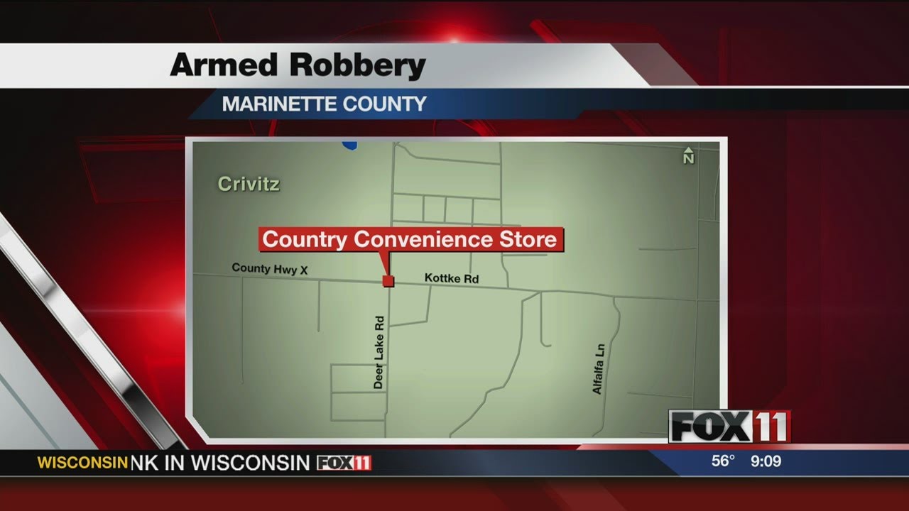 Armed robbery in Marinette County