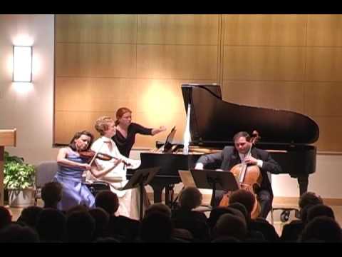 Judith Burganger Plays Henselt Piano Trio Op. 24 - Allegro ma non troppo