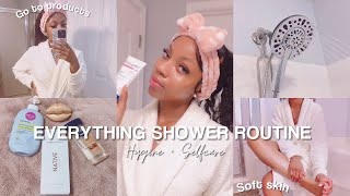 MY EVERYTHING SHOWER ROUTINE ♡ | Soft Skin, Skincare, Feminine Hygiene \& More