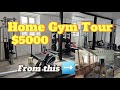Home gym tour  my 5000 dream home gym setup