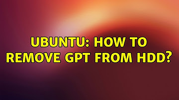 Ubuntu: How to remove GPT from HDD? (4 Solutions!!)